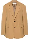 Dries Van Noten Tan Notched Lapel Suit In Brown