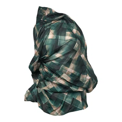 Dries Van Noten Bare Back Top In Burgundy