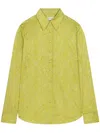 Dries Van Noten Baroque Patterned Buttoned Shirt In Yellow