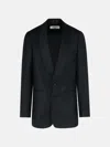 Dries Van Noten 'bartux' Black Wool Blend Blazer In Black