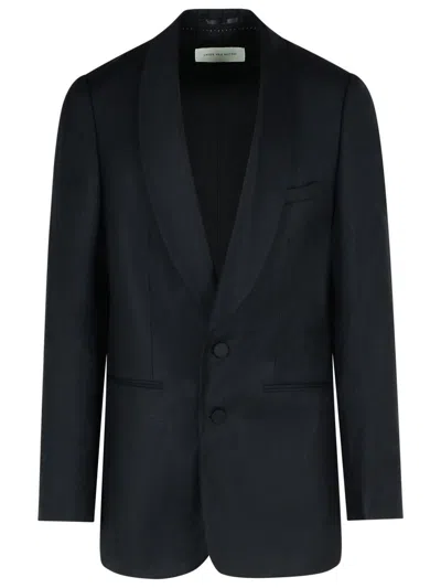 DRIES VAN NOTEN DRIES VAN NOTEN 'BARTUX' BLACK WOOL BLEND BLAZER