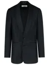 Dries Van Noten Wool Blend Blazer Front Pockets In Black