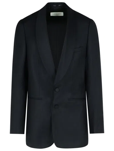 DRIES VAN NOTEN DRIES VAN NOTEN 'BARTUX' BLACK WOOL BLEND BLAZER MEN