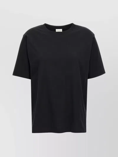 Dries Van Noten Womens Black Round-neck Relaxed-fit Cotton-jersey T-shirt