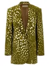 Dries Van Noten Basti Blazer In Green