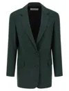 Dries Van Noten Basti Blazer In Green