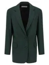 Dries Van Noten Basti Blazer In Green