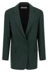 Dries Van Noten Basti Blazer In Green