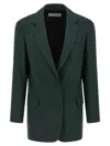 Dries Van Noten Basti Blazer In Green
