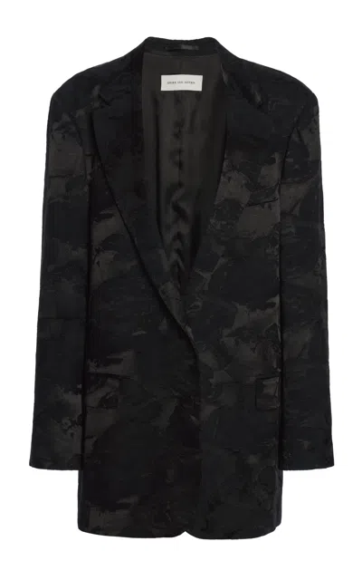 DRIES VAN NOTEN BASTI FLORAL JACQUARD BLAZER 