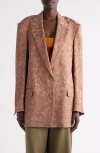 Dries Van Noten Bastis Single Breasted Blazer In Multi