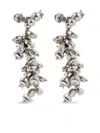 Dries Van Noten Bead-embellished Earrings In Silver
