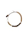 Dries Van Noten Tiger-eye Necklace In Neutral