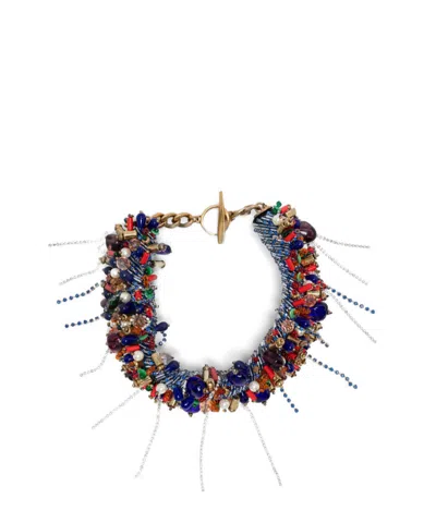 Dries Van Noten Bead Necklace In Multi