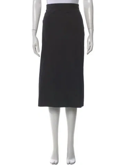 Pre-owned Dries Van Noten Beaded Accents Midi Length Skirt In Black