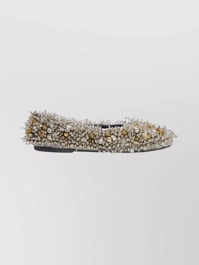 DRIES VAN NOTEN BEADED BALLET FLATS EMBELLISHED DESIGN