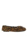 Dries Van Noten Decorative Round Toe Ballet Flats In Multi