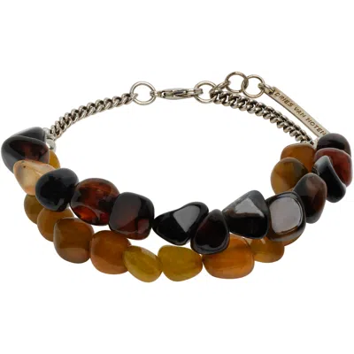 Dries Van Noten Beaded Bracelet In Olive 607