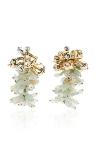 Dries Van Noten Beaded Earrings In Multi