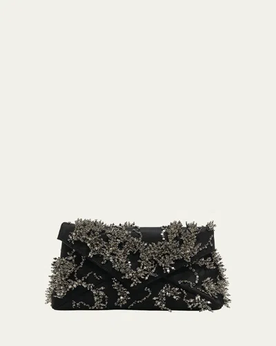 Dries Van Noten Beaded Envelope Flap Clutch Bag