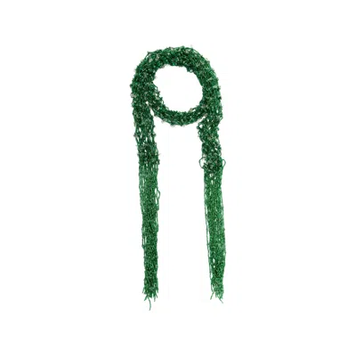 Dries Van Noten Women Green Wraparound Necklace