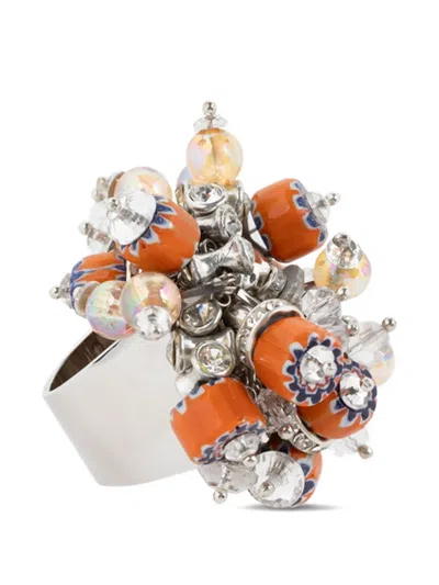 Dries Van Noten Beaded Ring In Multi