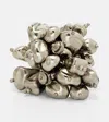 Dries Van Noten Beaded Ring In Silver