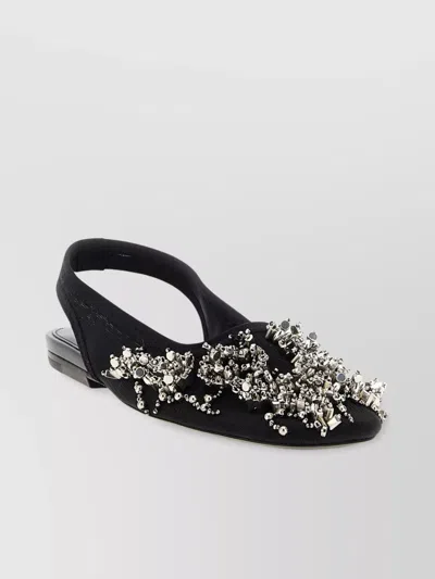 Dries Van Noten Beaded Slingback With Embellished Open Back
