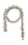 Dries Van Noten Beaded Wrap Necklace In White