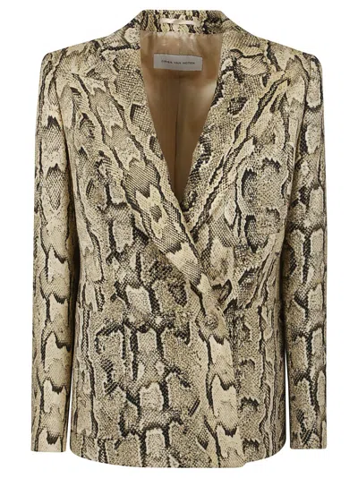 DRIES VAN NOTEN DRIES VAN NOTEN BEAU JACKET IN VISCOSE AND COTTON JACQUARD