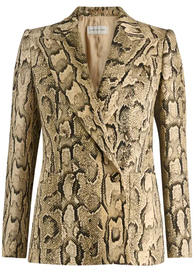 DRIES VAN NOTEN DRIES VAN NOTEN BEAU PYTHON-PRINT BLAZER