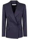 Dries Van Noten Structured Jacket With Chest And Flap Pockets In Blue