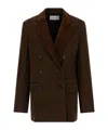 Dries Van Noten Befya Blazer Befya Double-breasted Blazer In Brown