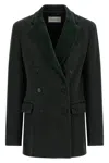 Dries Van Noten Befya Blazer Befya Double-breasted Blazer In Green