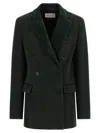 Dries Van Noten Befya Blazer Befya Double-breasted Blazer In Green