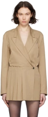 Dries Van Noten Beige Blazer Shirt In 103 Beige