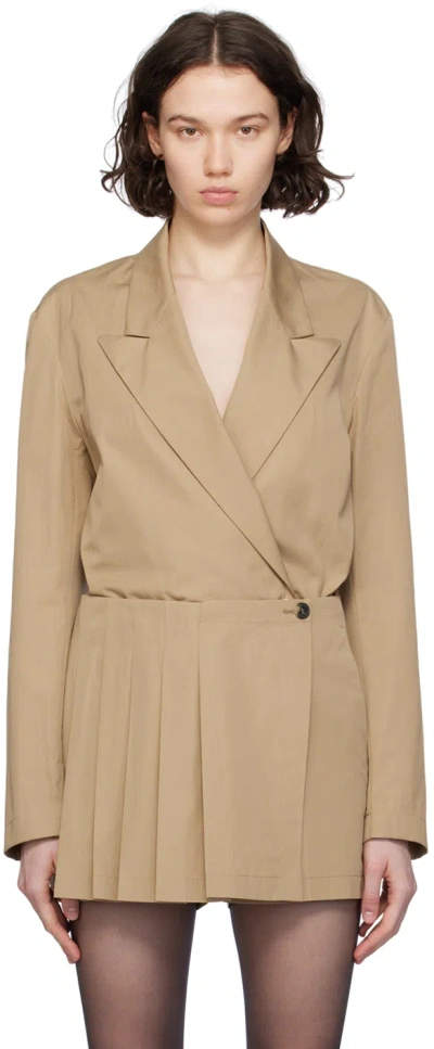 Dries Van Noten Beige Blazer Shirt In 103 Beige