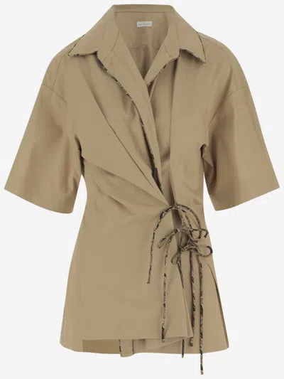 Dries Van Noten Beige Cotton Shirt