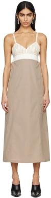 Dries Van Noten Beige Dalina Maxi Dress In 101 Sand