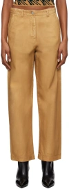 Dries Van Noten Beige Faded Jeans In 103 Beige