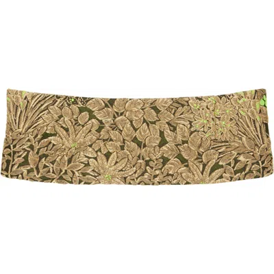 Dries Van Noten Beige Jacquard Belt In 101-sand