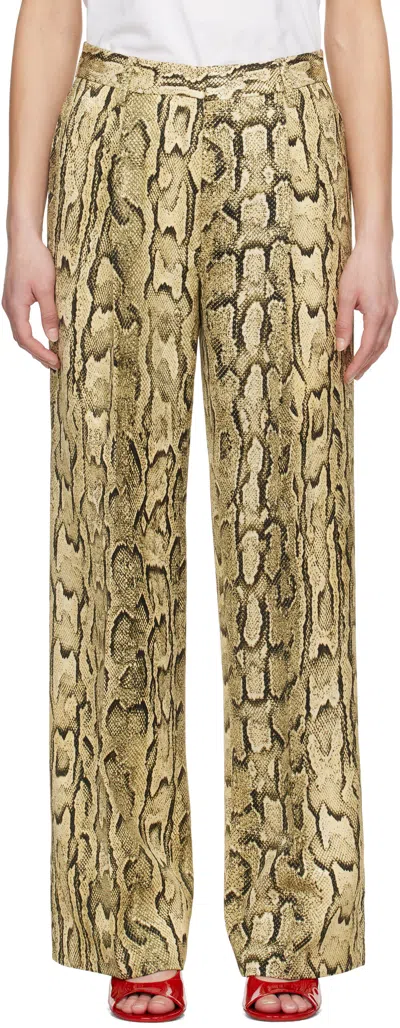 Dries Van Noten Jacquard Palazzo Trousers In Multi