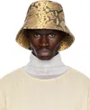 Dries Van Noten Beige Leather Bucket Hat In 103 Beige