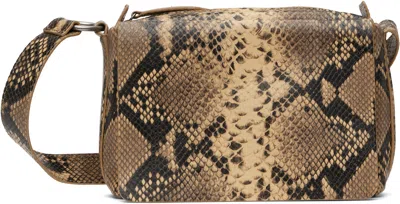 Dries Van Noten Beige Leather Crossbody Bag In 103 Beige