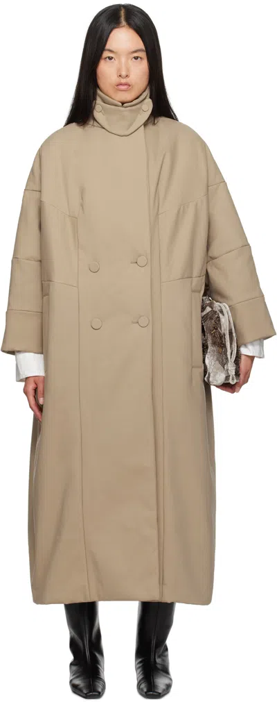 Dries Van Noten Oversized Coat In Camel-coloured In Brown