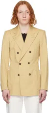 Dries Van Noten Beige Peaked Blazer In 103 Beige