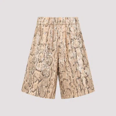 DRIES VAN NOTEN BEIGE POMY BIS COTTON BERMUDAS