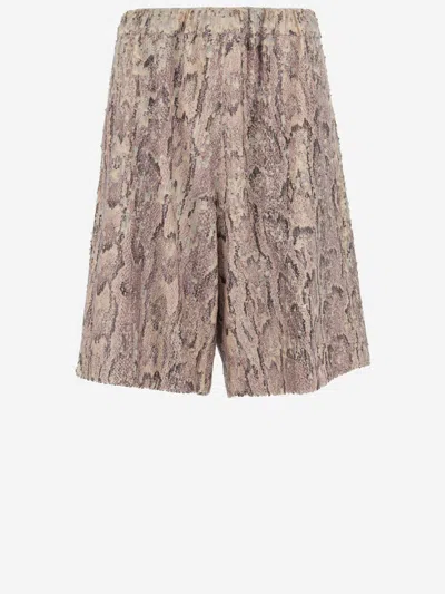 Dries Van Noten Beige Sequinned Shorts