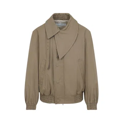 Dries Van Noten Beige Vendo Cotton Bomber Jacket In Neutral
