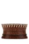 Dries Van Noten Brown Leather Belt In Brown